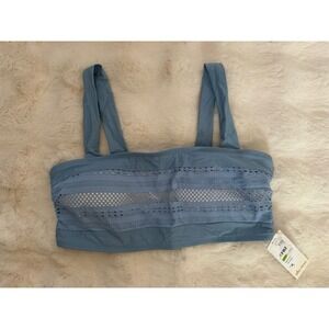 NWT ~ Ella‎ Moss Lacey Bralette Bikini Top Women's sz L Blue